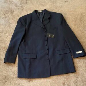 New York Collection TDC Made In Russia Styled Italy Men's Blue Jacket 52R Blazer